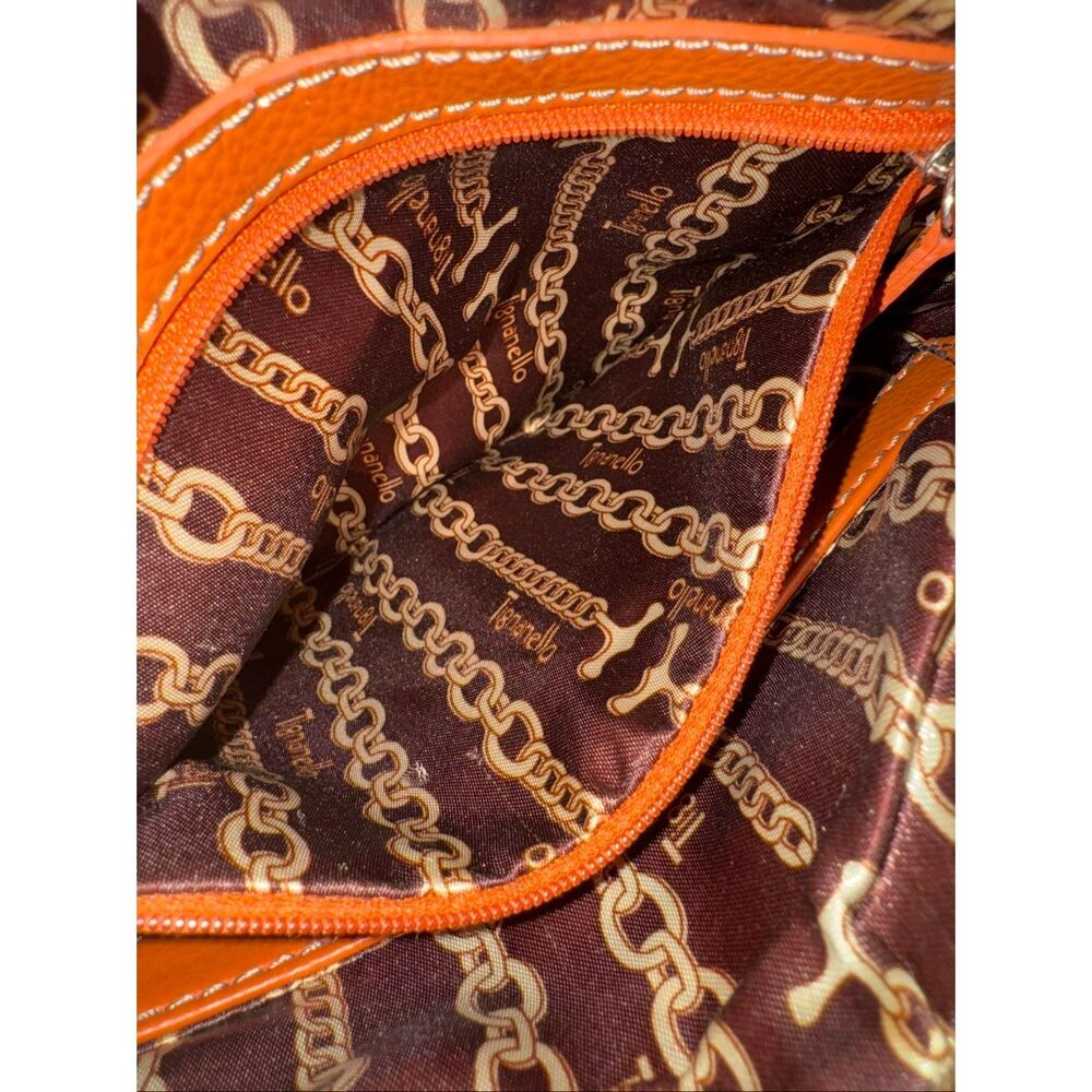 Tignanello Orange Gen Leather Small Crossbody Bag - Picture 11 of 11